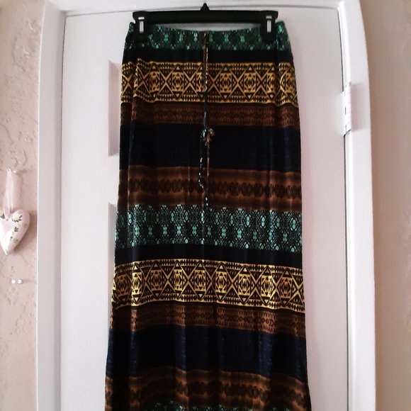 Maxi African Print Skirt - Picture 1 of 4